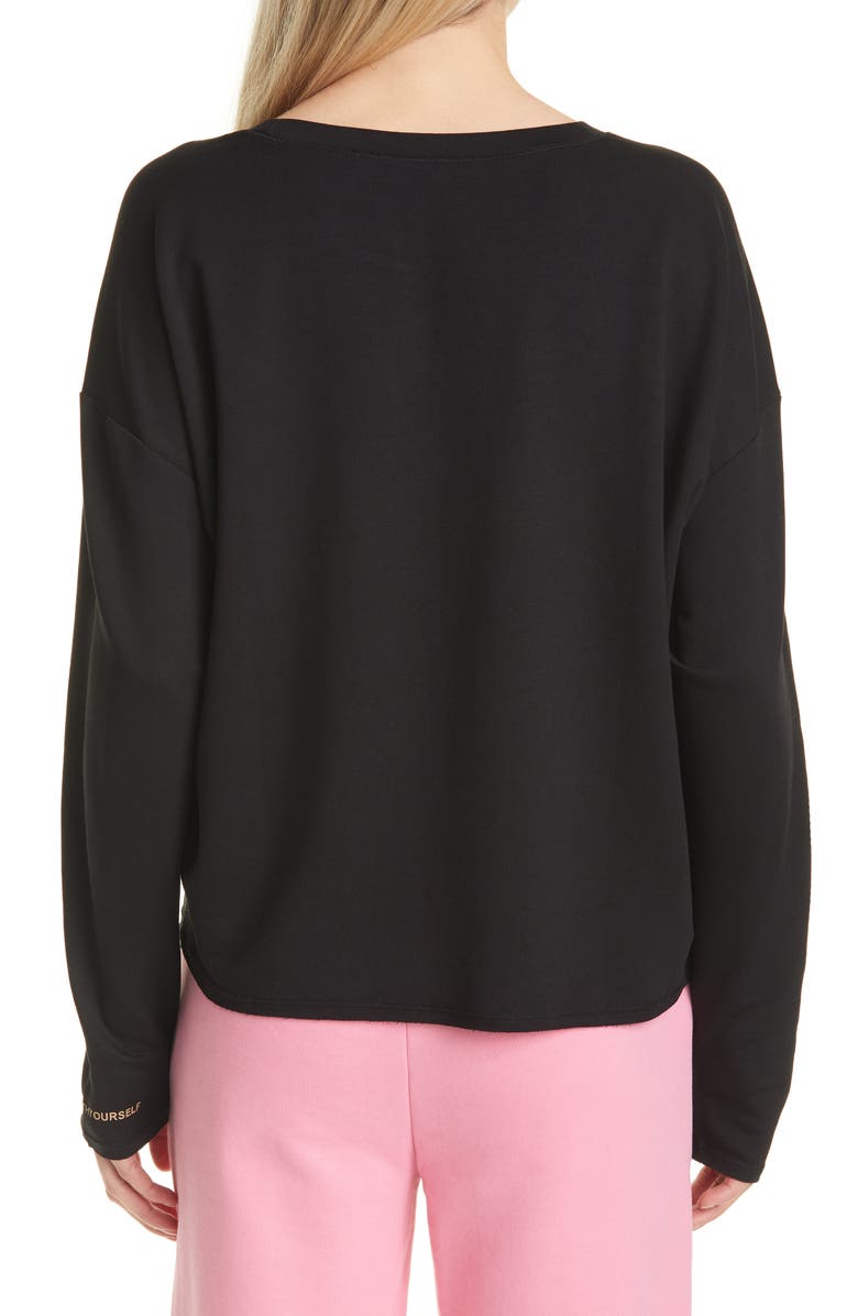 BOSS Elina Active Relaxed Fit Sweatshirt, Alternate, color, 