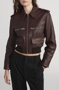 FRAME The Aviator Leather Jacket