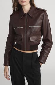 FRAME The Aviator Leather Jacket