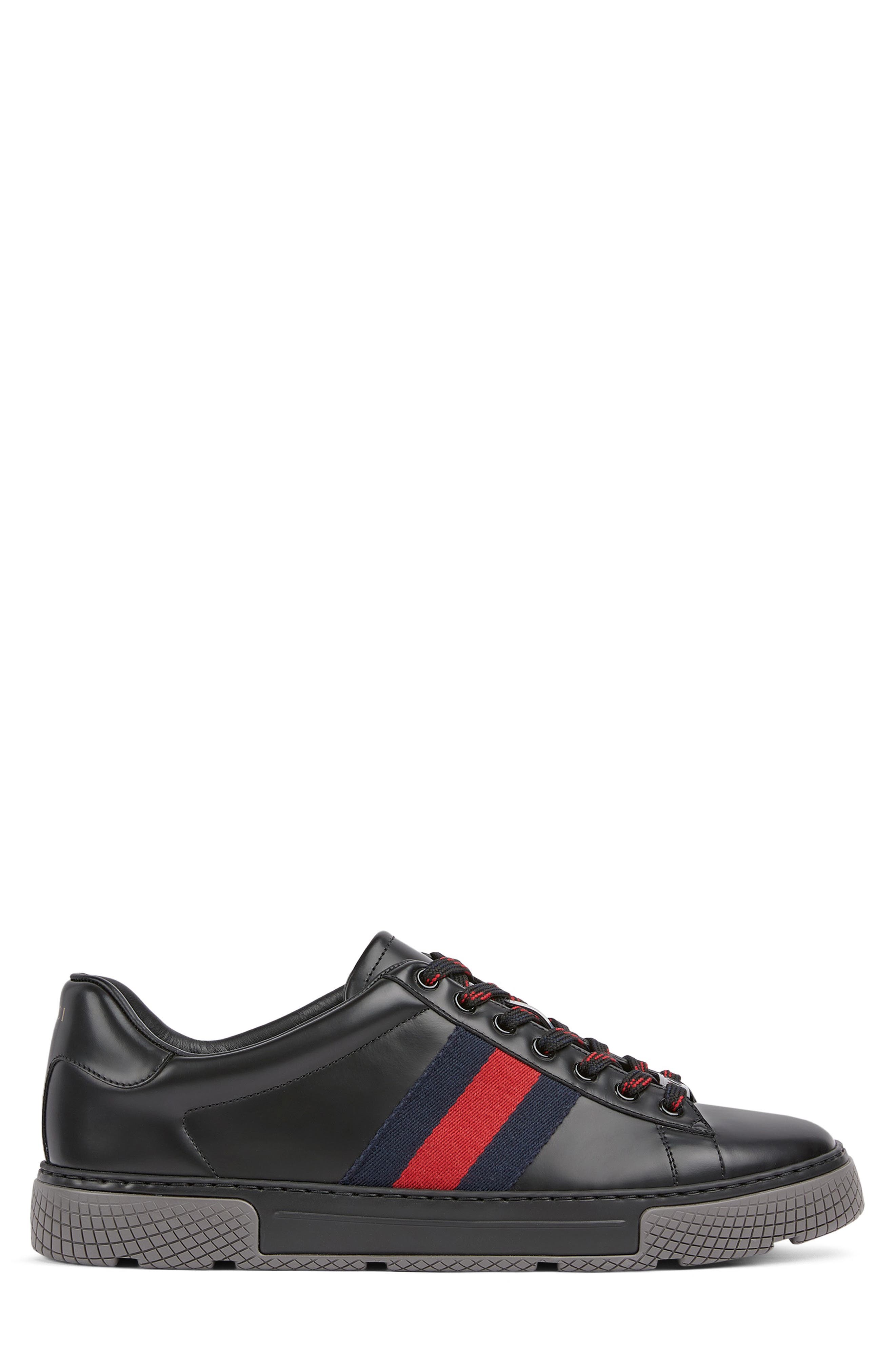 Gucci Ace Sneaker, Alternate, color, Black