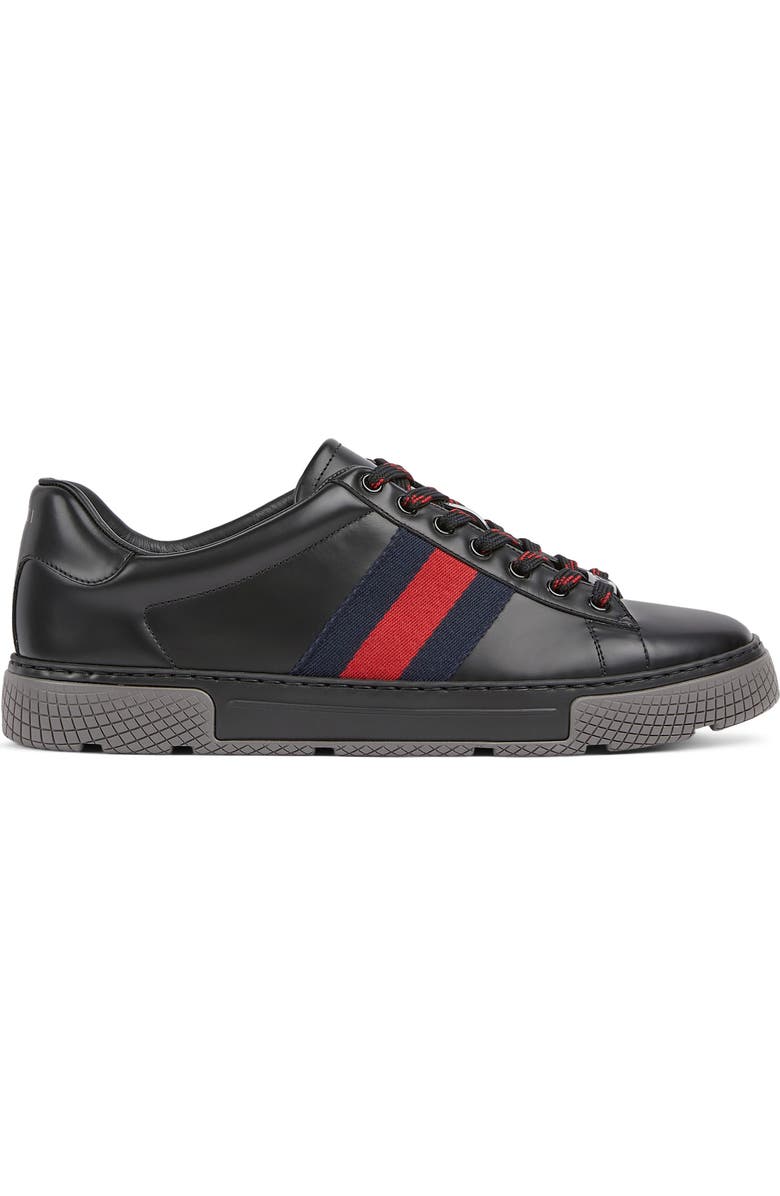 Gucci Ace Sneaker, Alternate, color, Black