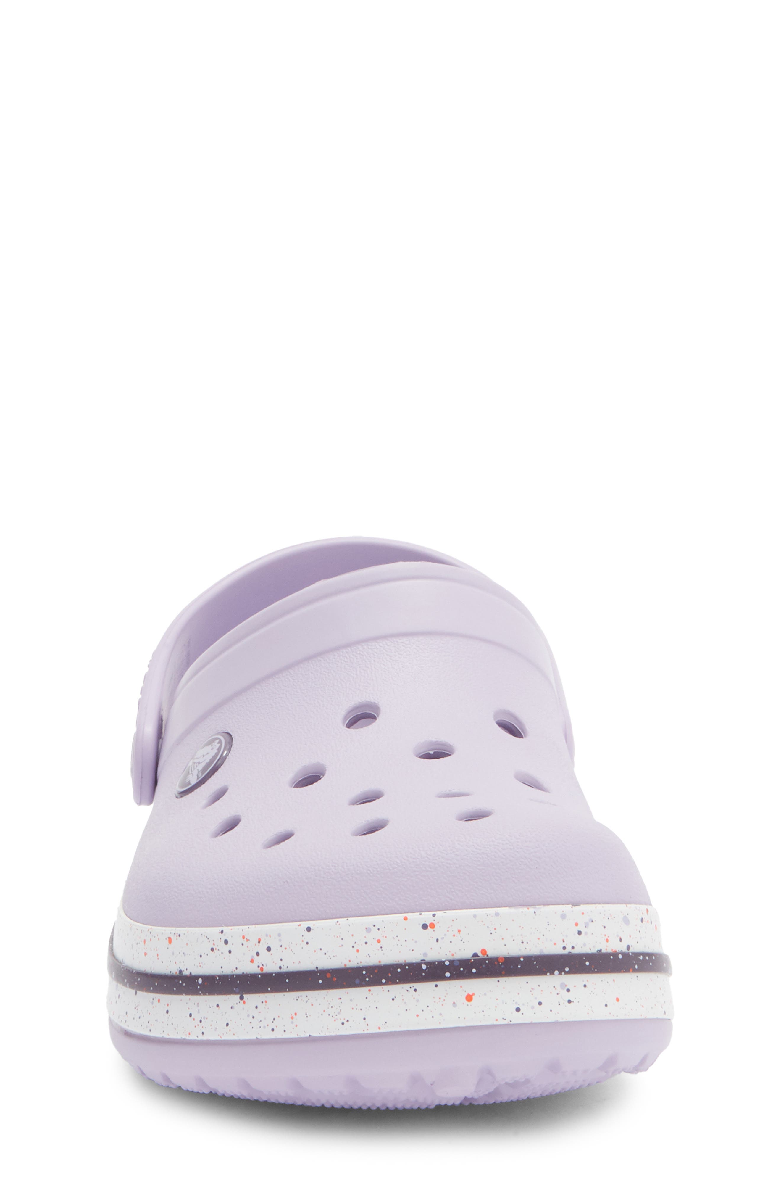 CROCS Kids' Crocband Speckled Band Clog, Alternate, color, Lavender