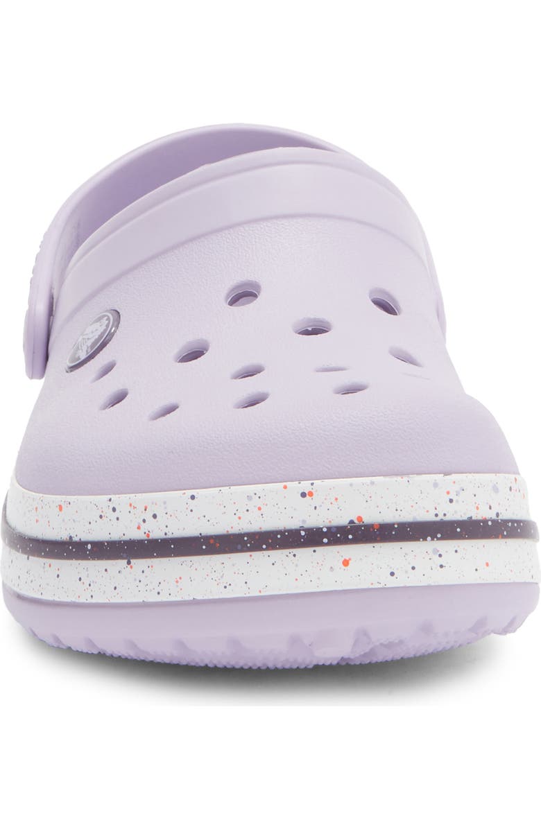 CROCS Kids' Crocband Speckled Band Clog, Alternate, color, Lavender