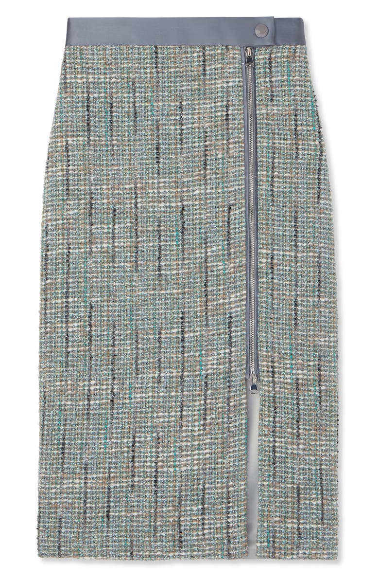 ST. JOHN Metallic Tweed Skirt, Alternate, color,