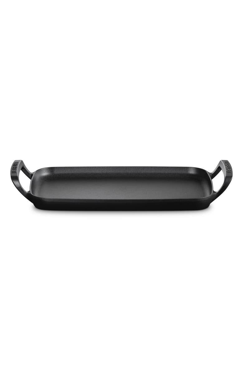Le Creuset Alpine Outdoor Rectangular Griddle, Alternate, color, Matte Black