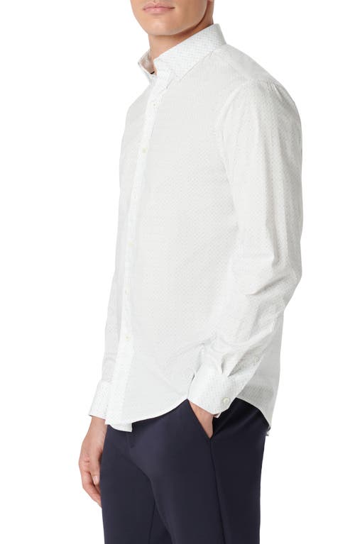 Bugatchi Karl Shaped Fit Button-up Shirt In White