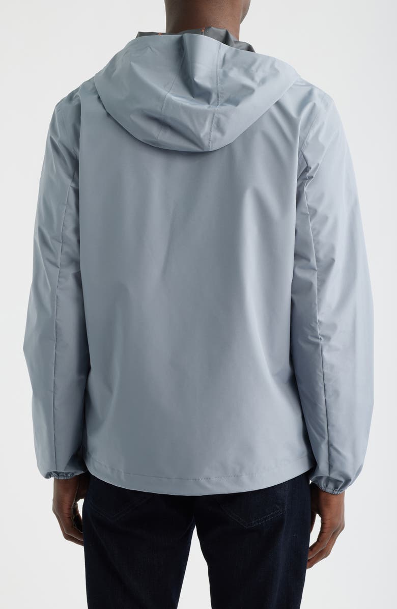 Save The Duck Drop Hooded Rain Jacket, Alternate, color, Rain Grey