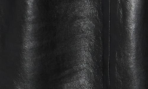 Mother The Half-pipe Cargo Nerdy Faux Leather Pants In Black