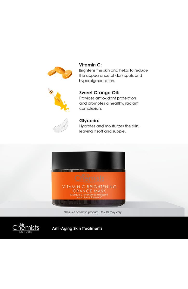 SKINCHEMISTS Vitamin C Brightening Orange Mask 50ml x 3 Trio Set, Alternate, color, White