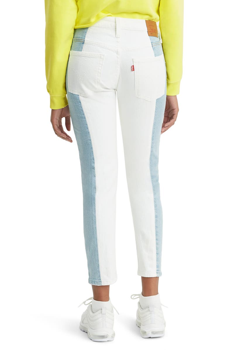 Levi's<sup>®</sup> 501<sup>®</sup> Colorblock High Waist Crop Jeans, Alternate, color,