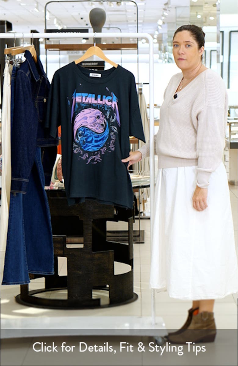 Metallica Live on Tour Cotton Graphic T-Shirt, sales video thumbnail