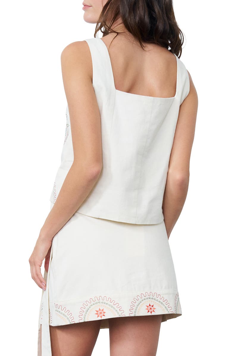 CIEBON Amahle Cotton Tank, Alternate, color, Cream Multi