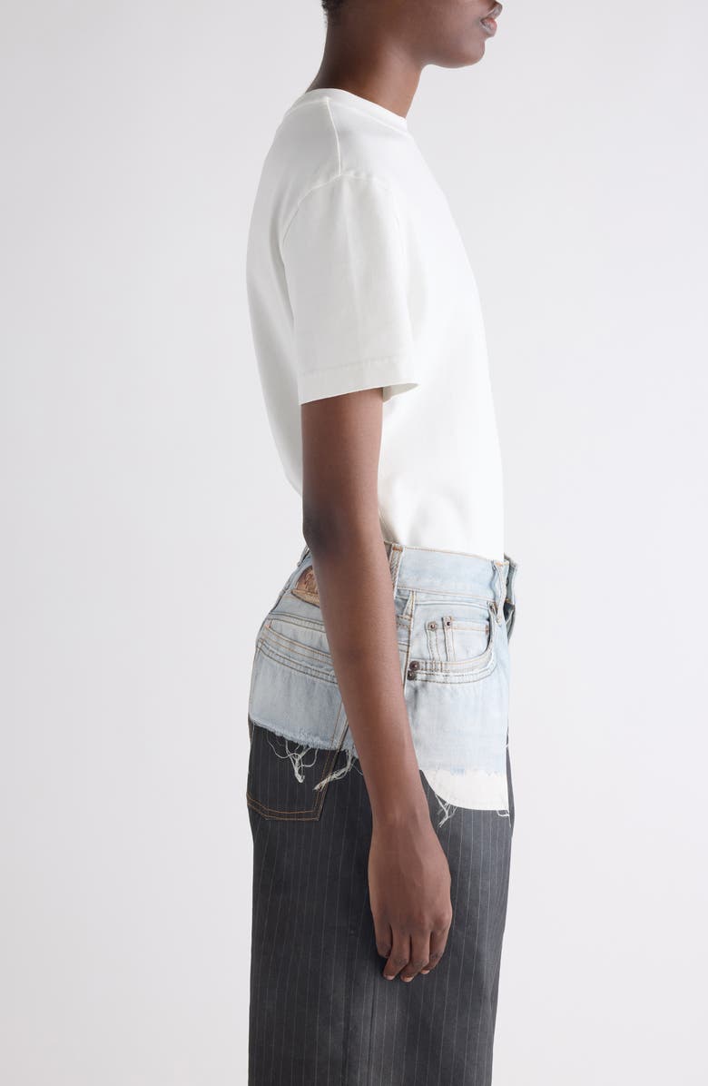 Acne Studios Gender Inclusive Cotton Crewneck T-Shirt, Alternate, color, Ice White