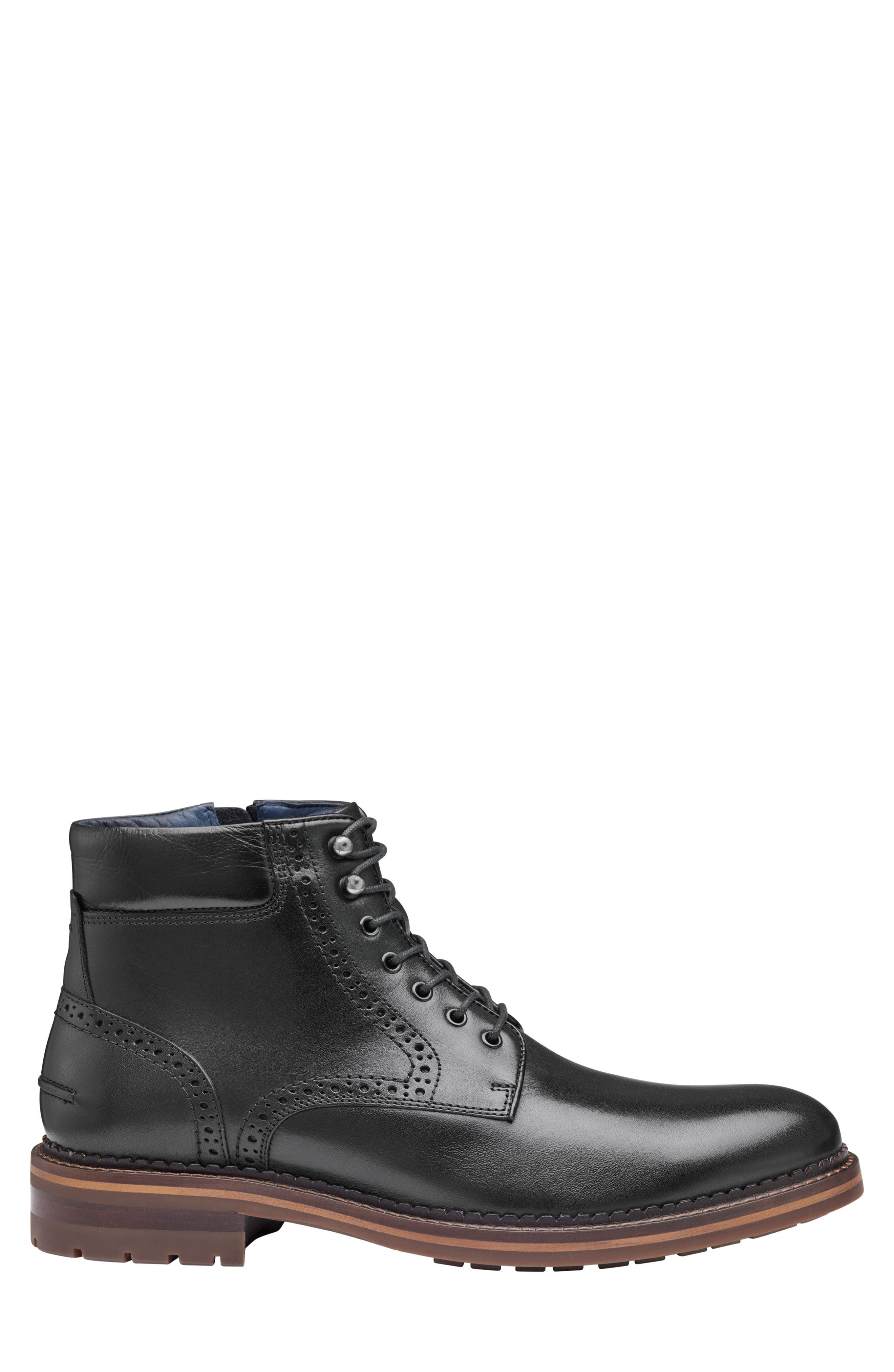 XC Flex Connelly Lace-Up Leather Boot, Alternate, color, BLACK FULL GRAIN