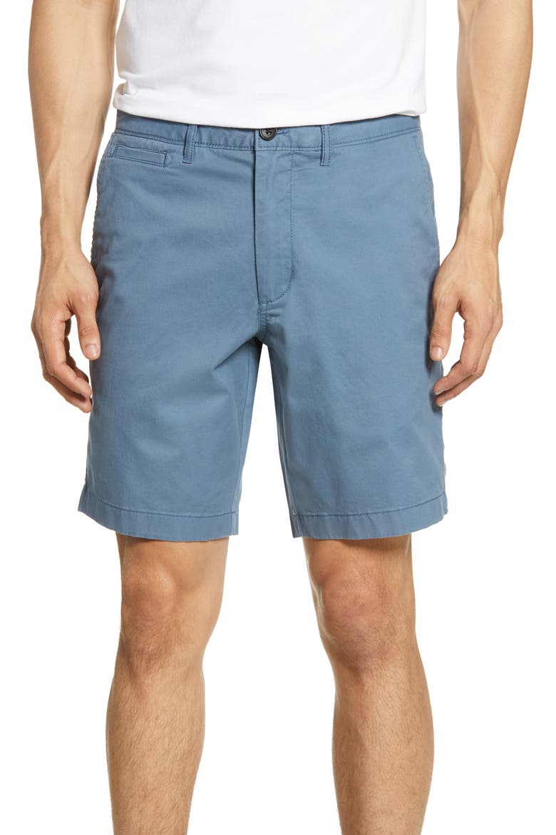 Ballard Slim Fit Stretch Chino 9-Inch Shorts, Main, color, BLUE CHINOISE
