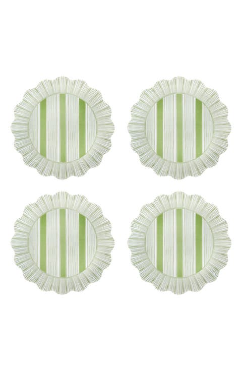 Cabana Set of 4 Melamine Salad Plates