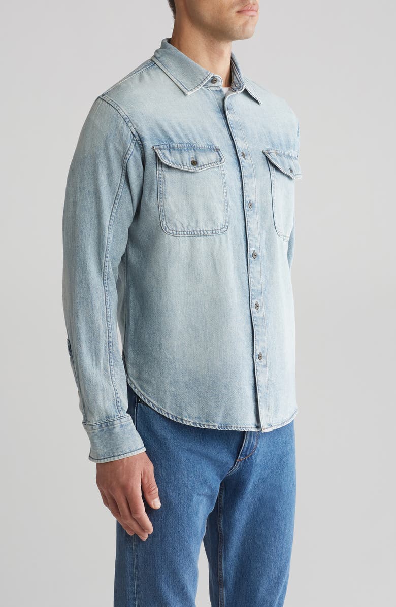 rag & bone Denim Button-Up Shirt Jacket, Alternate, color, 