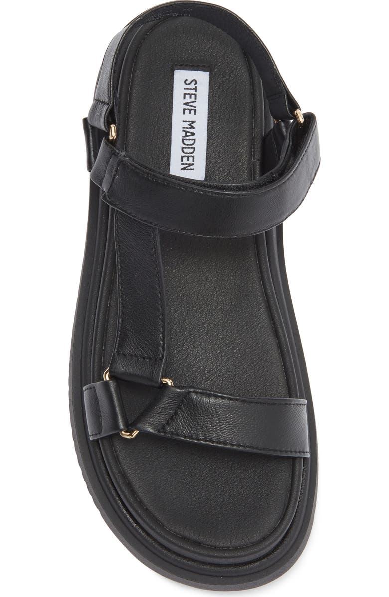 Steve Madden Matina Platform Sandal, Alternate, color, Black Leather