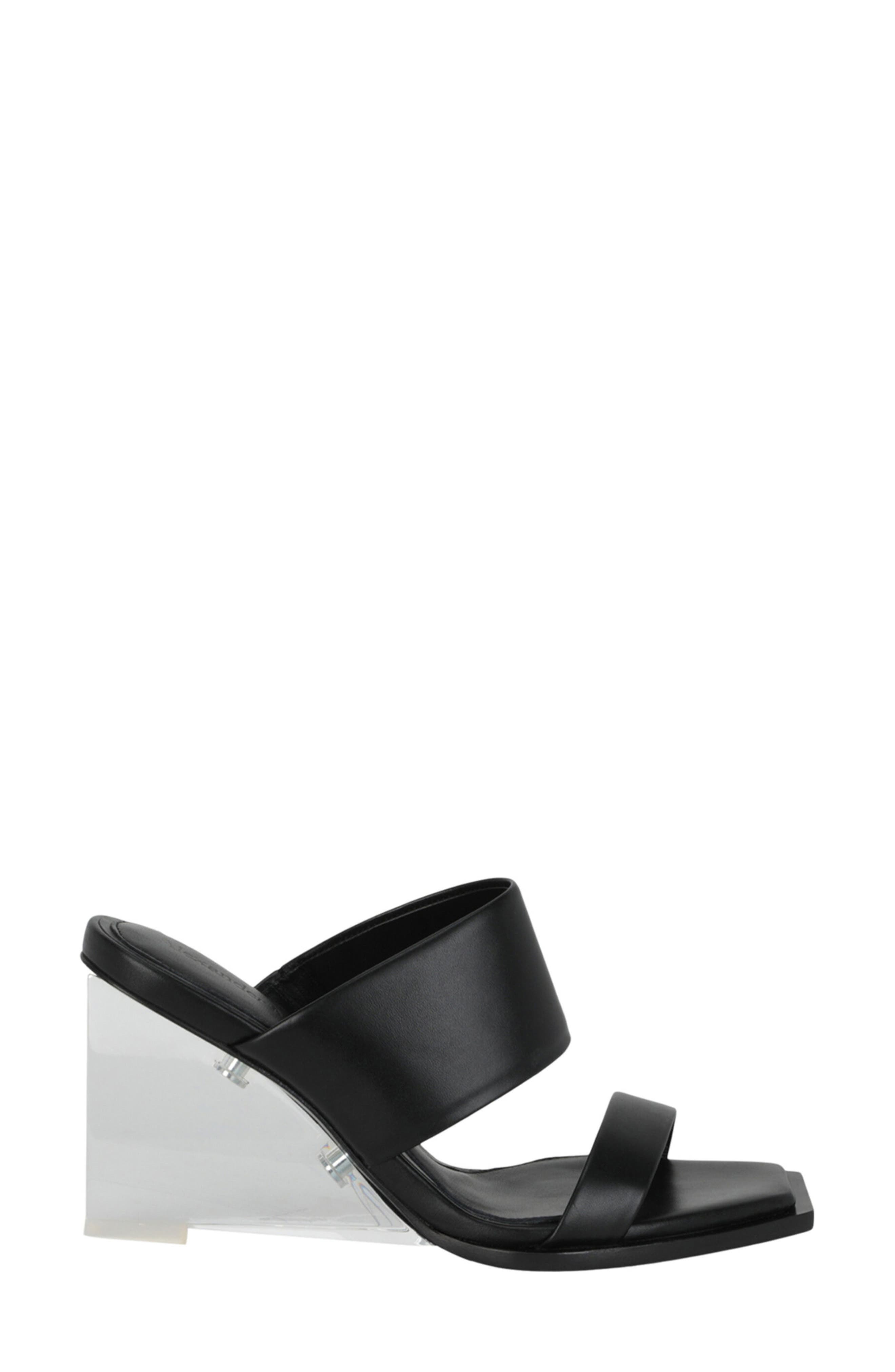 McQueen Shard Wedge Sandal, Alternate, color, 