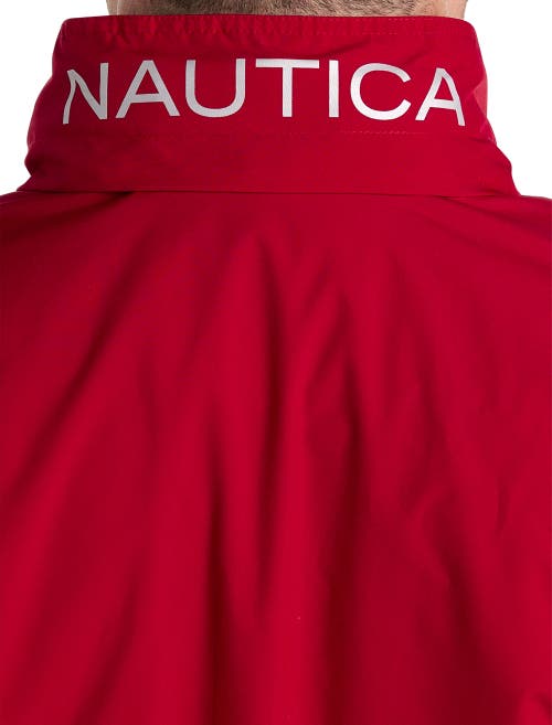 Nautica Big & Tall Anchor Bomber Jacket In Red