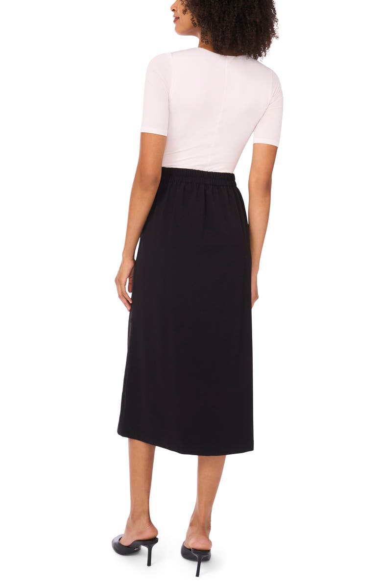 Ted Baker Wrap Midi Skirt, Alternate, color, Rich Black