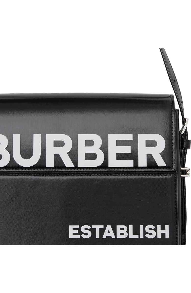 Burberry Large Grace Coated Canvas Shoulder Bag, Alternate, color,