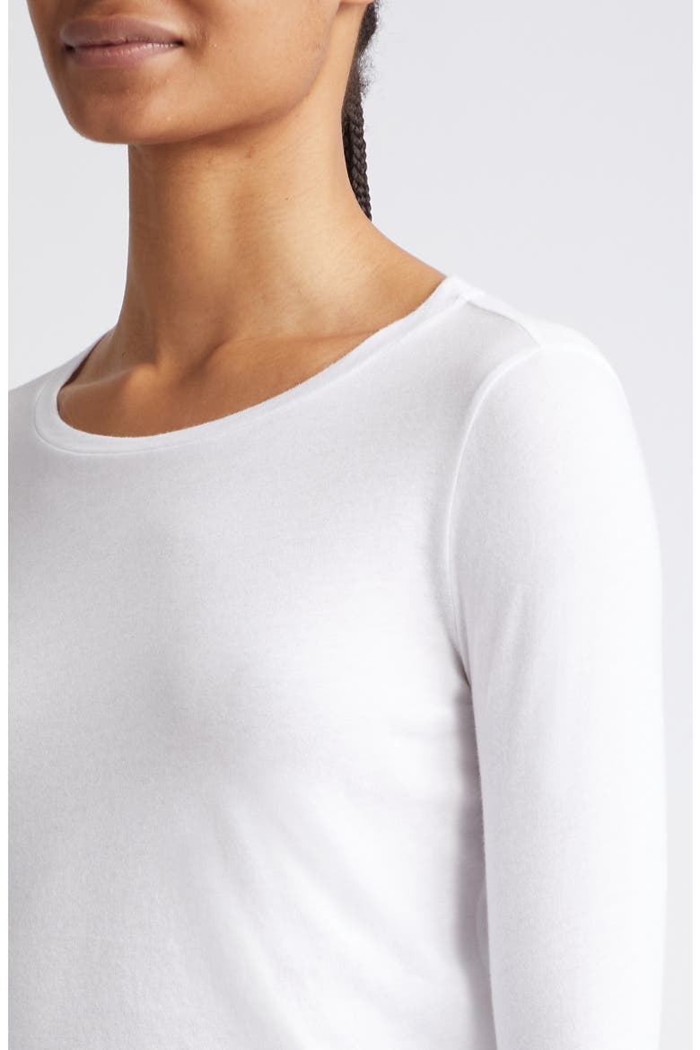 Benny Crewneck Crop T-Shirt, Alternate, color, WHITE