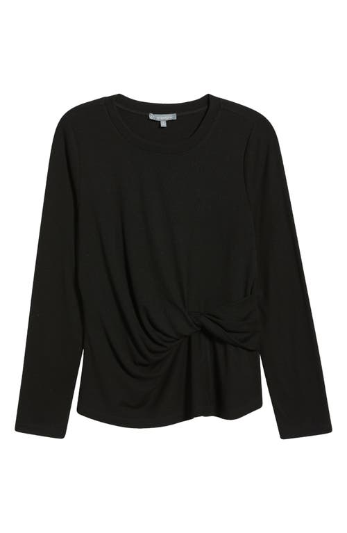 Wit & Wisdom Twist Front T-shirt In Black