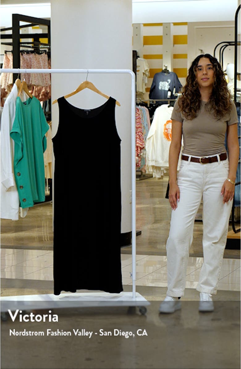 Scoop Neck Silk Midi Dress, sales video thumbnail