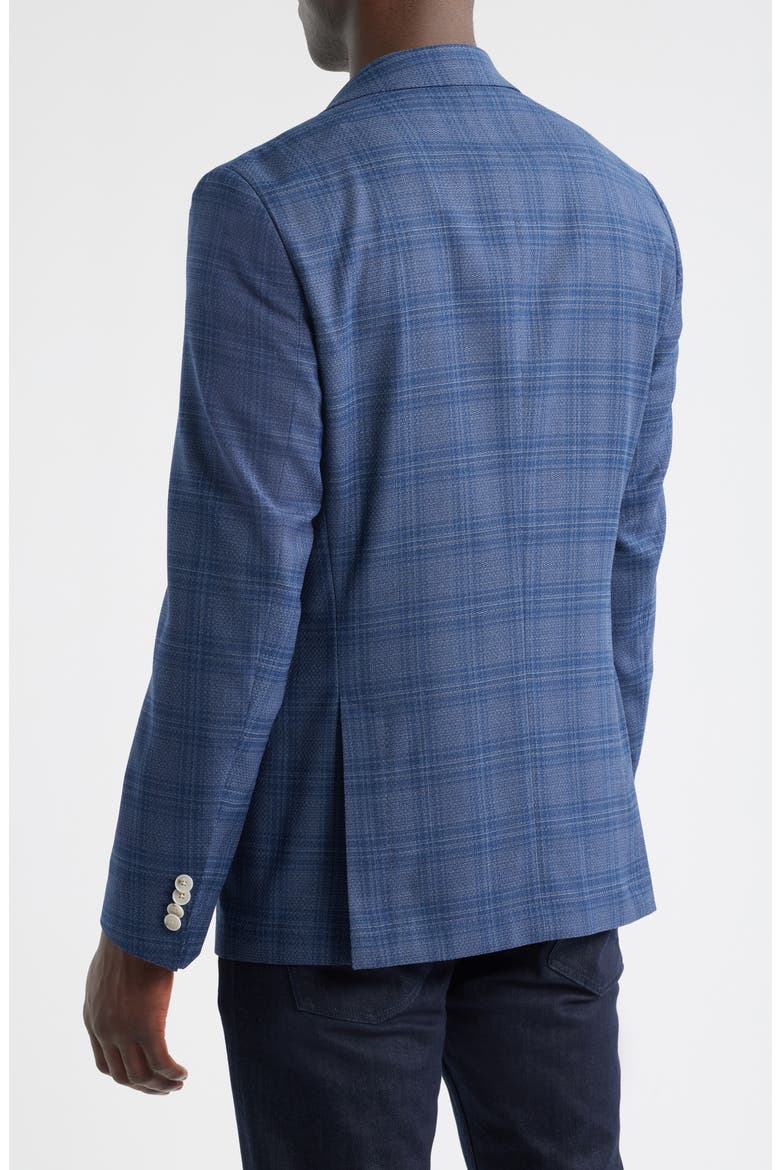Hutson Slim Fit Plaid Sport Coat, Alternate, color, DARK BLUE