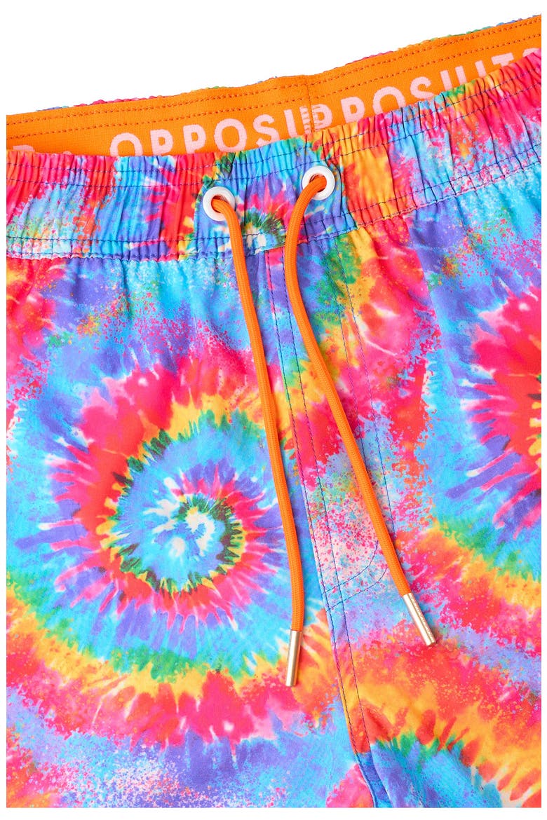 Mr. Tie Dye Swim Trunks, Alternate, color, BLUE MULTI TIE DYE
