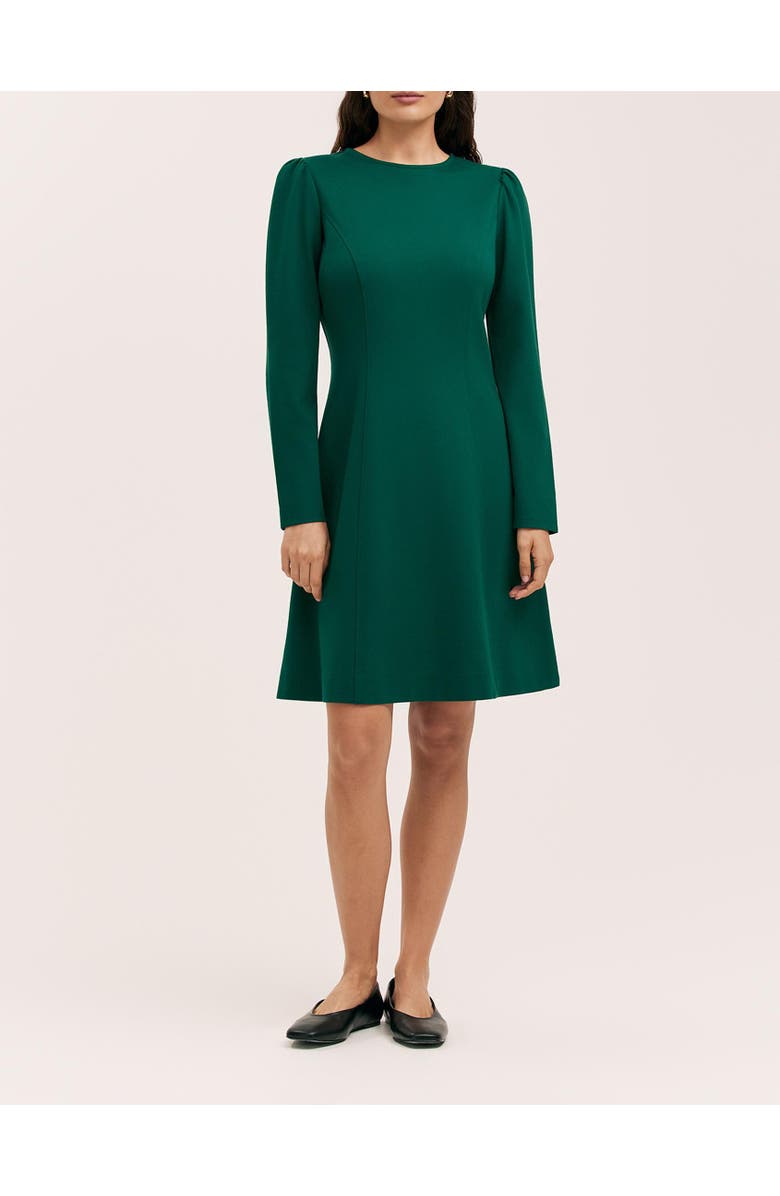 Finery London Eva Ponte Jersey Dress, Alternate, color, Bottle Green