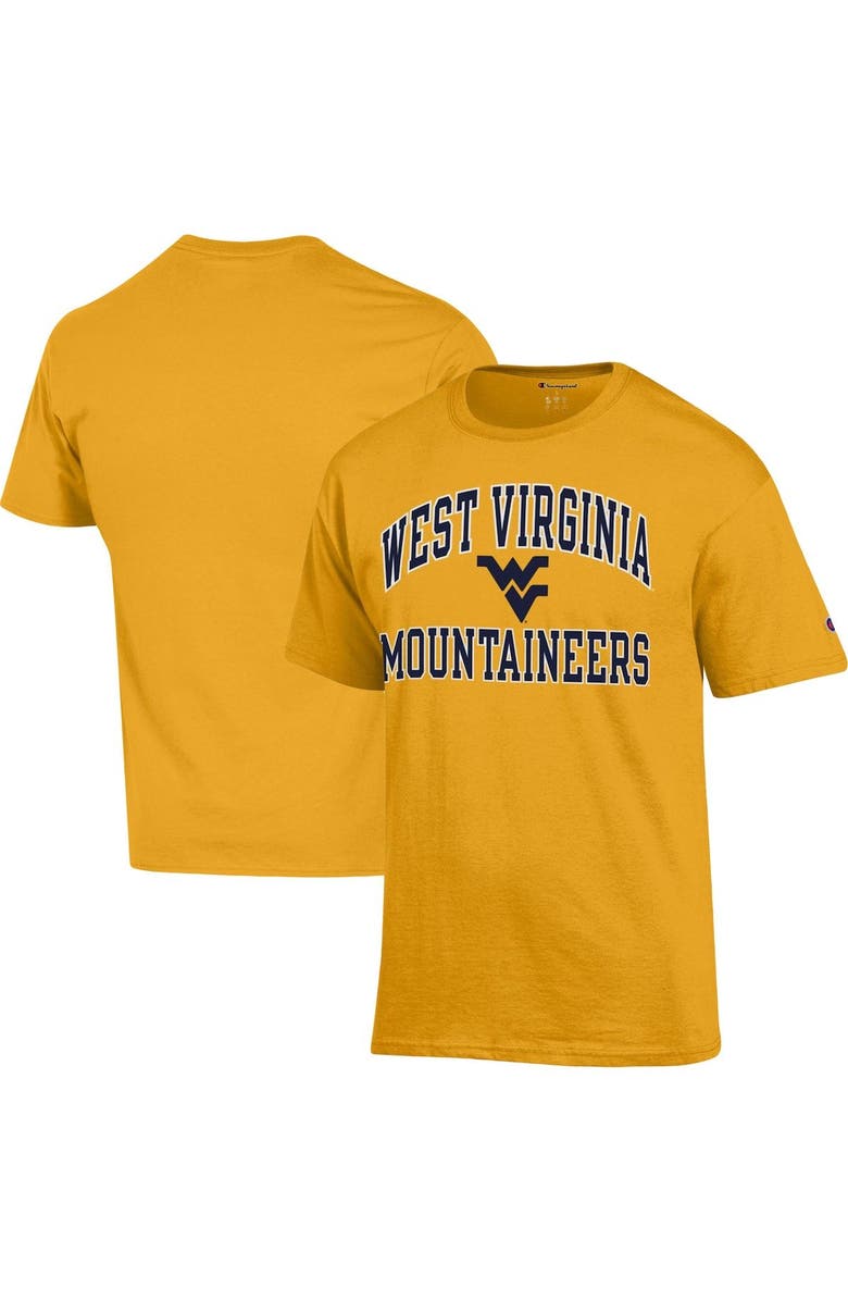 Champion Men's Champion Gold West Virginia Mountaineers High Motor T-Shirt, Main, color, 