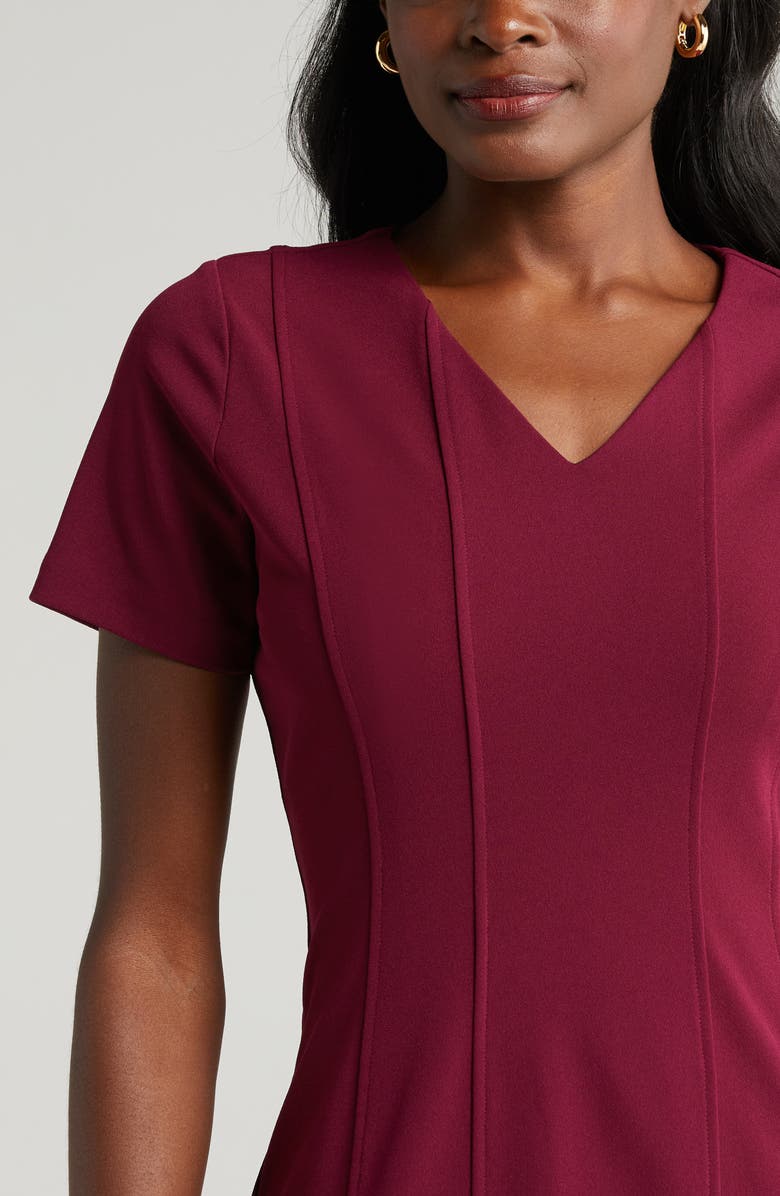 Tahari ASL V-Neck Dress, Alternate, color,