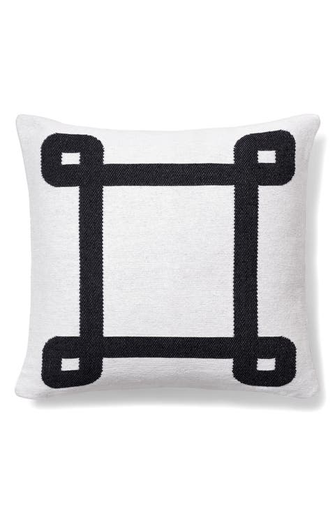 Geometric Border Decorative Pillow