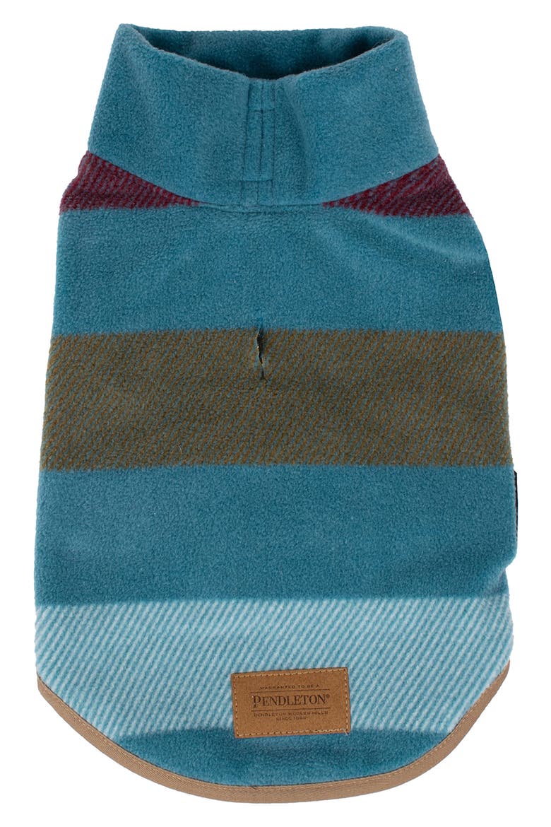 Fleece Dog Vest, Main, color, CABIN STRIPE SHALE