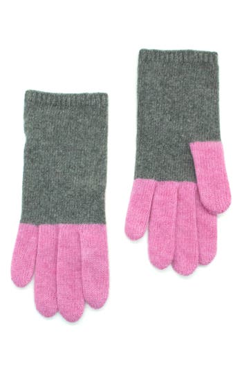 Portolano Colorblock Cashmere Gloves