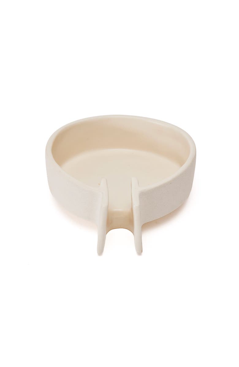 Dumae Roman Soap Dish, Alternate, color, Raw Noir