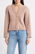 All in Favor Relaxed Chenille V-Neck Cardigan