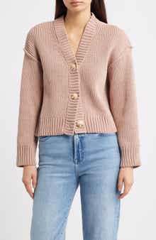 All in Favor Relaxed Chenille V-Neck Cardigan