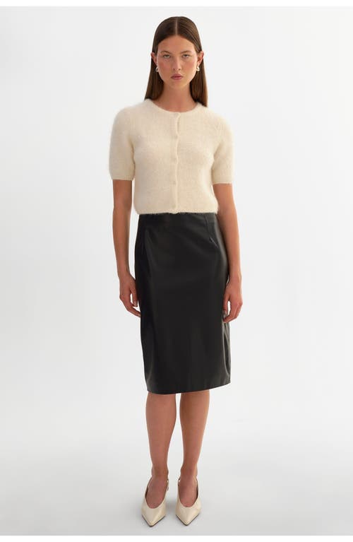 LAMARQUE LUCIANA | Faux Leather Pencil Skirt in Black at Nordstrom, Size Medium