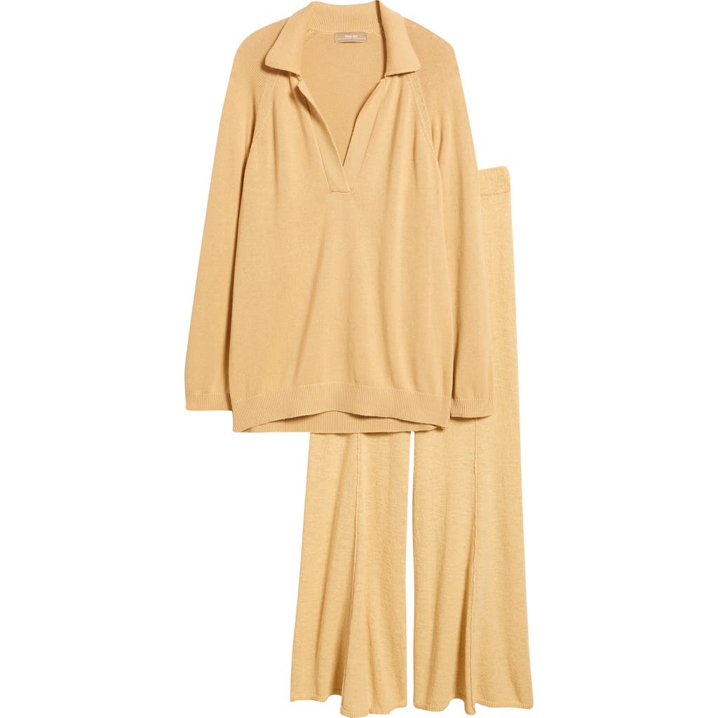 Free People Drea Sweater & Pants Set In Brown