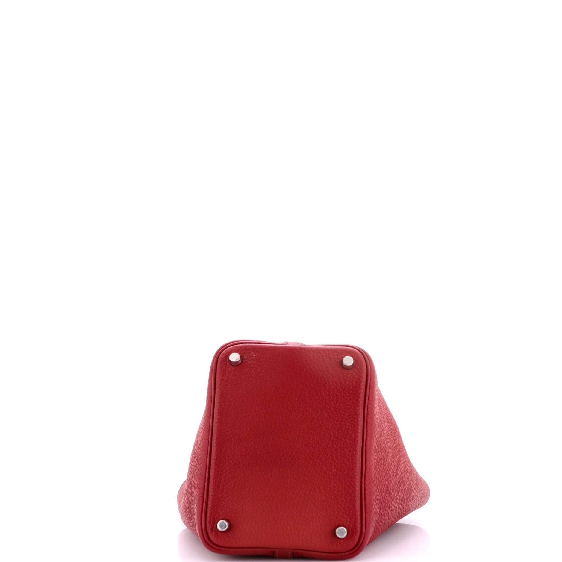 Pre-Owned Hermes Picotin Lock Bag Clemence PM, Alternate, color, Rouge Grenat