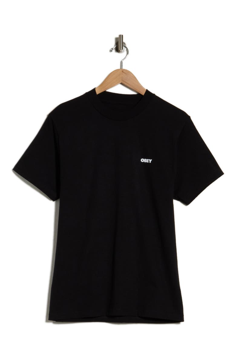 Art Studio Flowers Graphic T-Shirt, Main, color, BLACK