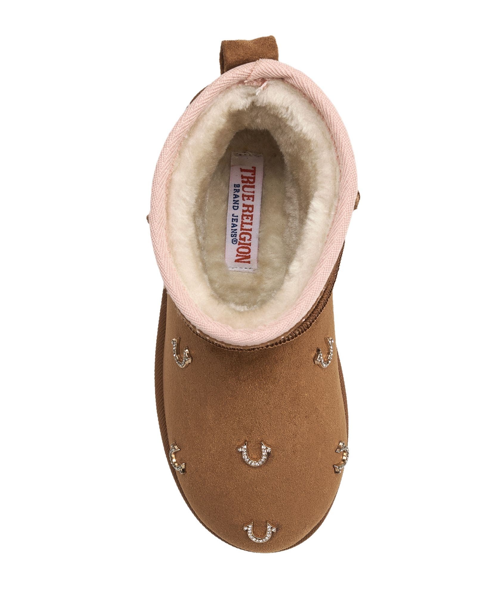 Kids' Kandi Bling Horseshoe Logo Boot, Alternate, color, Cognac