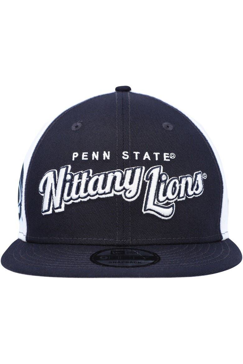 Men's New Era  Navy Penn State Nittany Lions Outright 9FIFTY Snapback Hat, Alternate, color, Navy