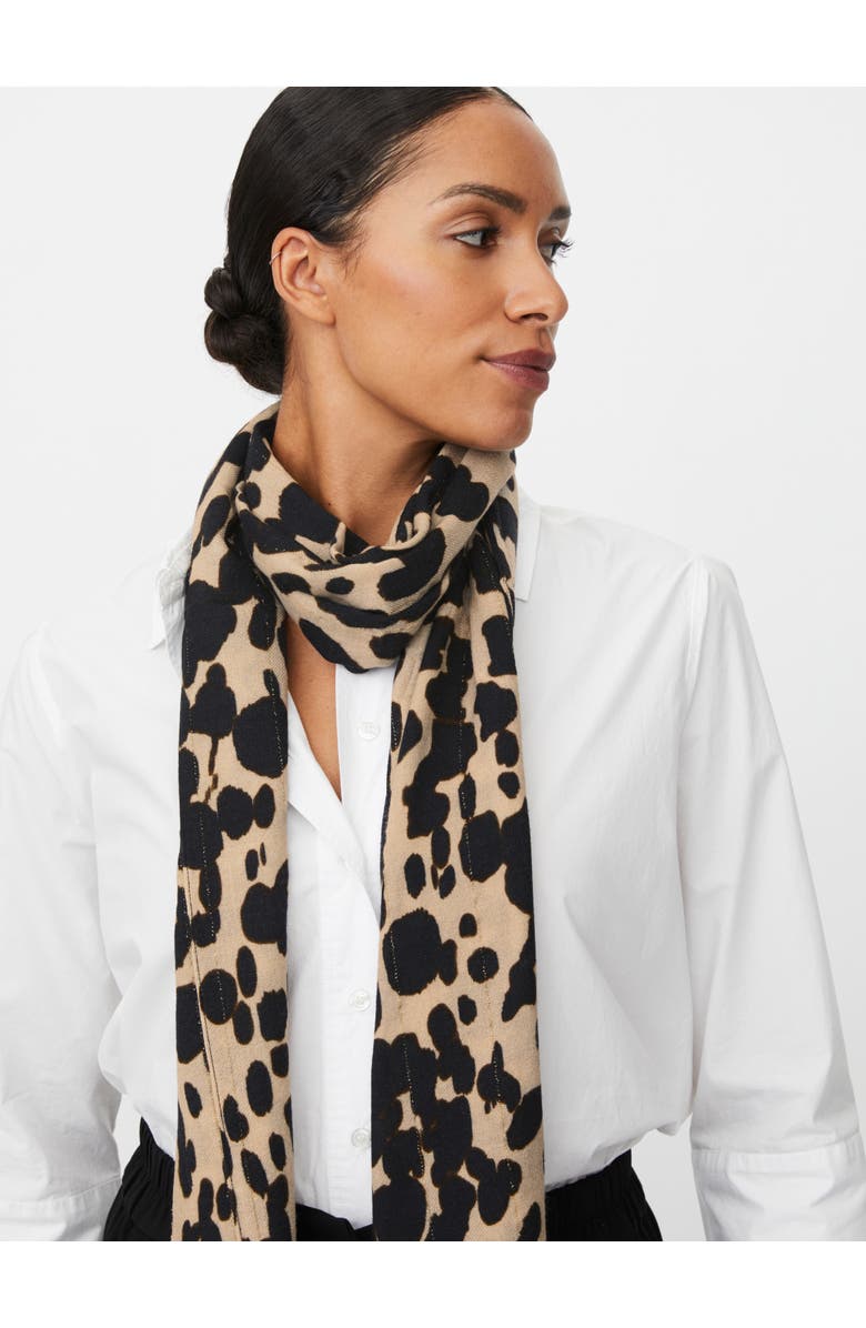 Masai Copenhagen Aeloria Animal Print Scarf, Alternate, color, Oxford Tan
