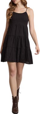 WISHLIST Spaghetti Strap Cotton Minidress