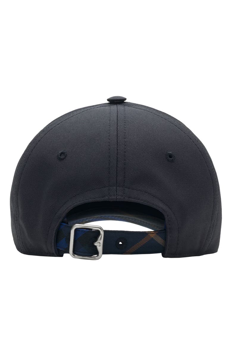 Burberry Shield Embroidered Adjustable Baseball Cap, Alternate, color, Midnight