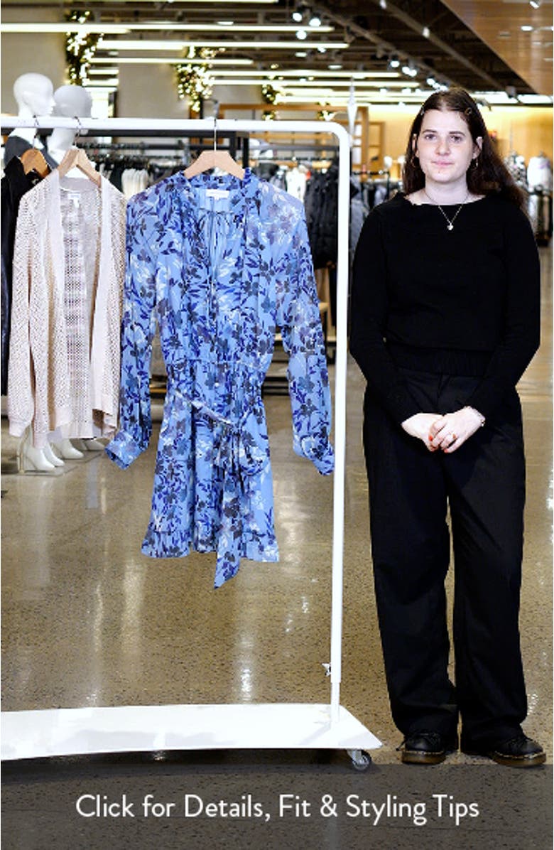 Jolie Floral Long Sleeve Minidress, sales video thumbnail